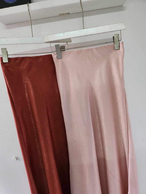 Satin A-Line Skirts
